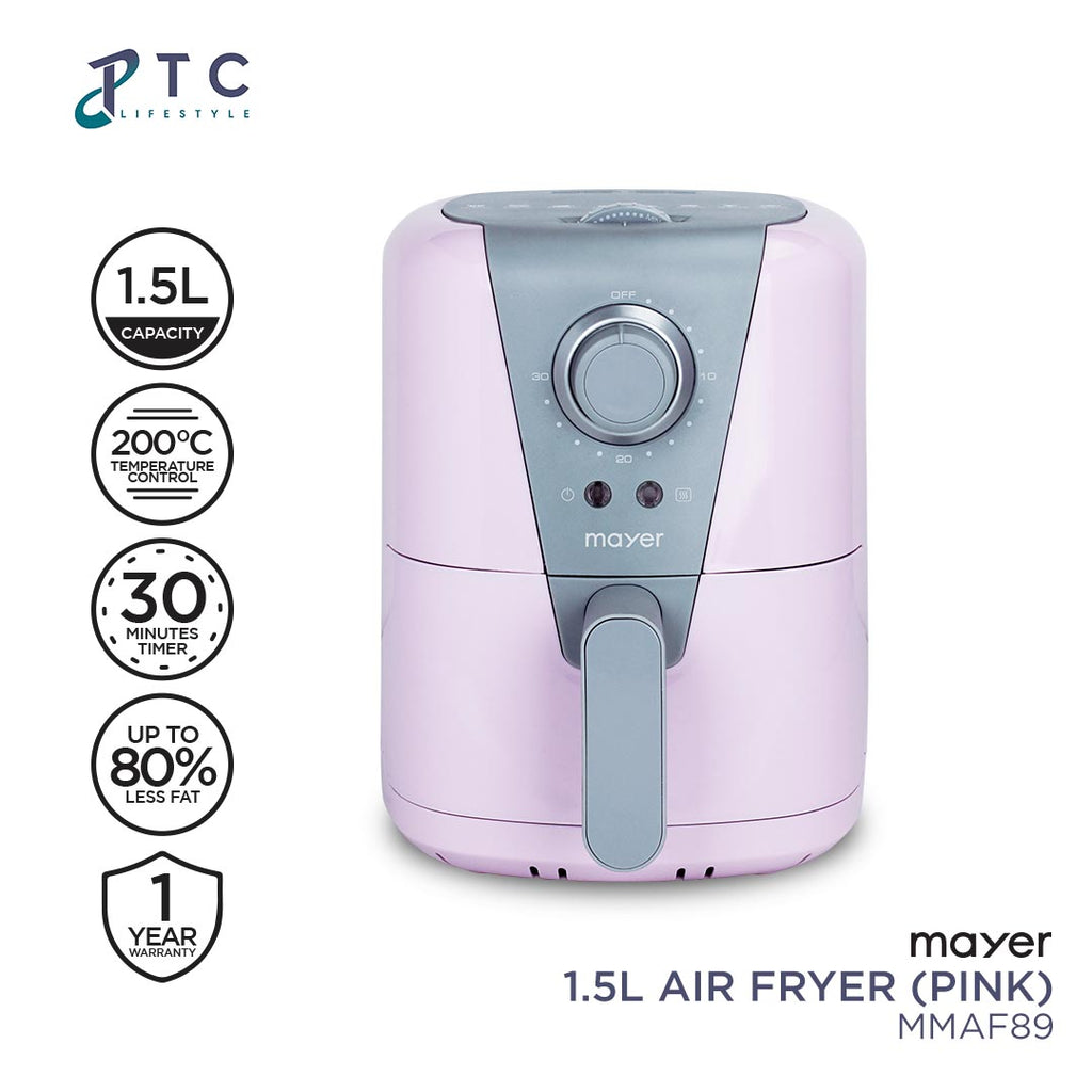 Mayer Air Fryer 1.5L Pink