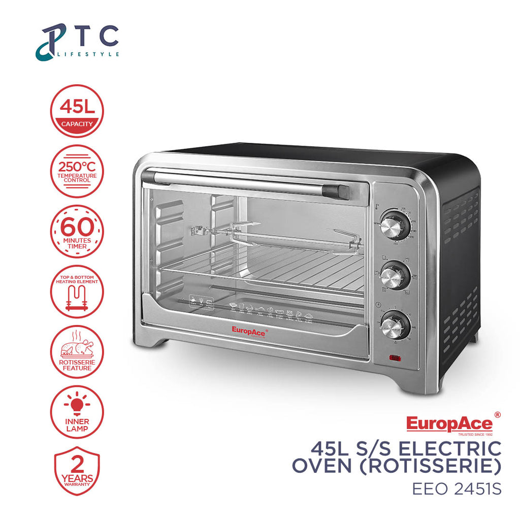 EUROPACE  45L S/S Electric Oven (Rotisserie)