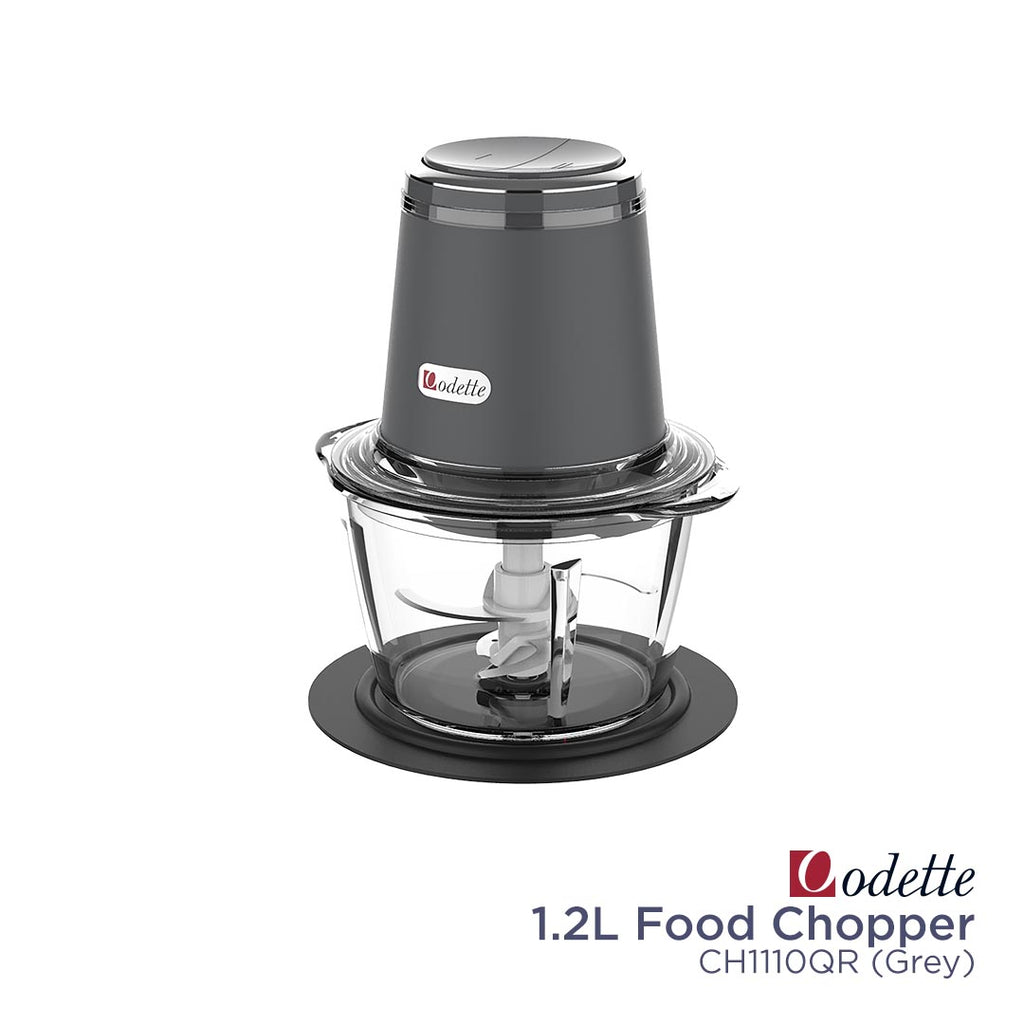 ODETTE Food Chopper 1.2L -  CH1110QR Grey
